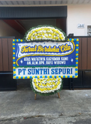 Papan Bunga Duka di Bunihara